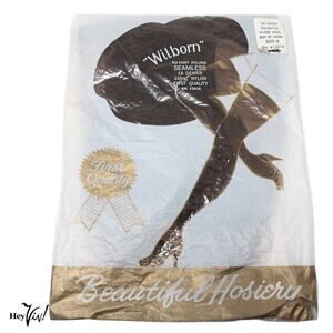 Vintage Nylon Stockings in Package Wilborn 1 Pair Puff of Smoke Sz 9 - Hey Viv